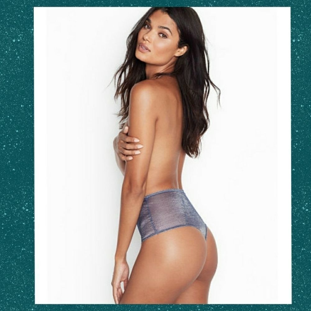 Sexy VS Dream Angels String Blue Thong Panties